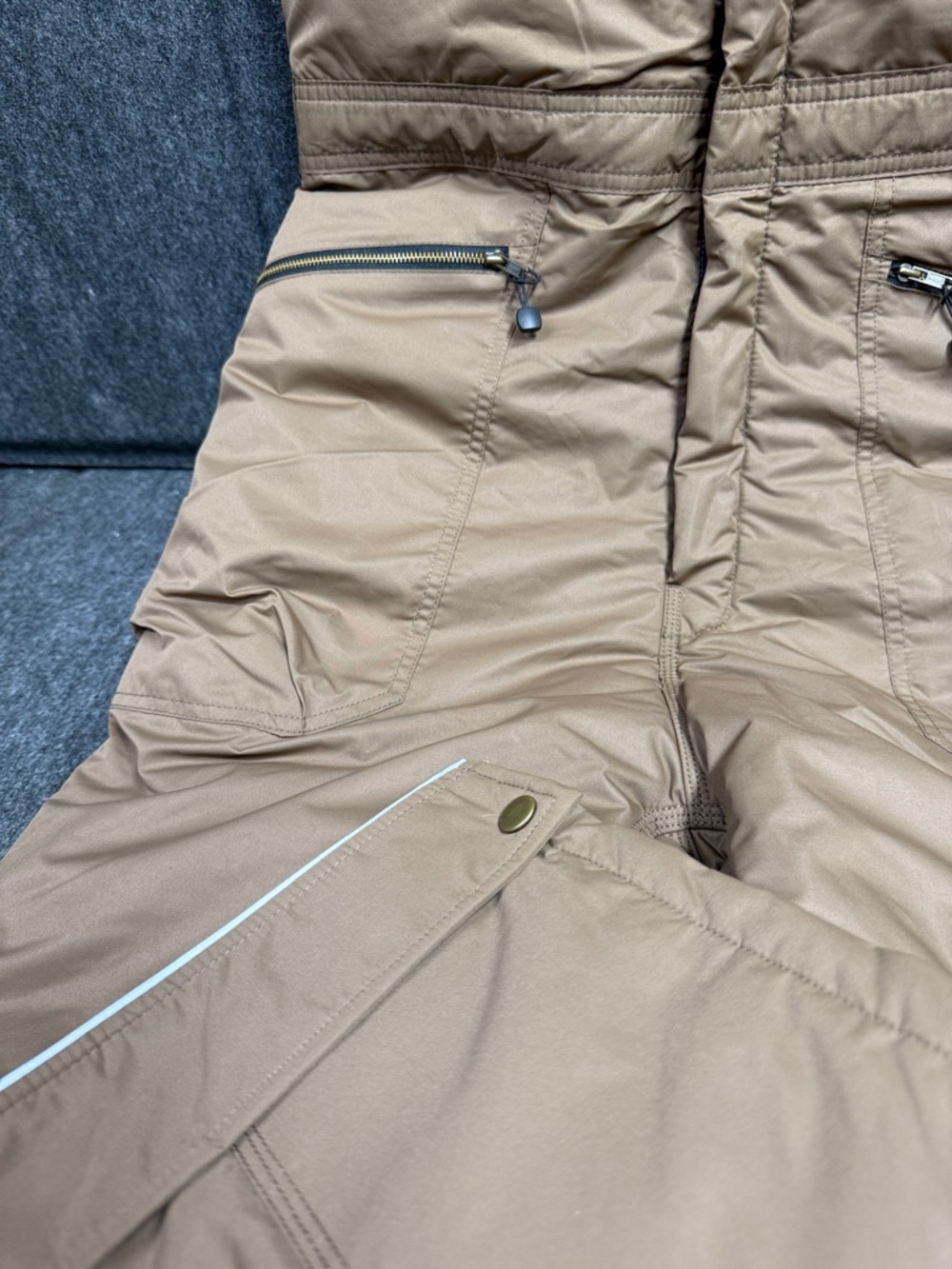 WearGuard Men's Tan Insulated Snow Bib Overalls - Picture 3 of 8